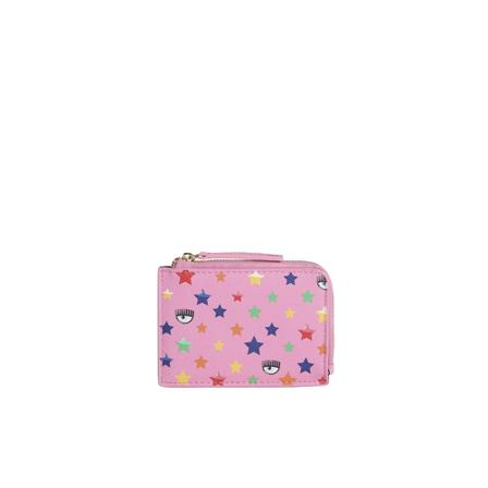Chiara Ferragni Collection Pung Pink, Dame Punge og Kortholder, Størrelse: ONE Size
