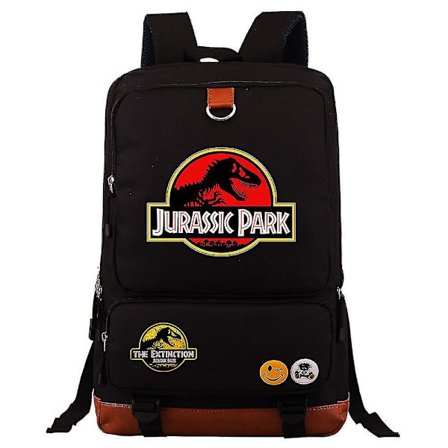 Jurassic World & Park Rygsæk: Holdbar Laptop Rejsetaske - Rygsæk, Messenger, Skoletaske med Skulderstropper til Figurer & Skoleartikler
