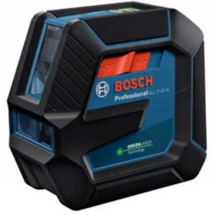 Bosch GLL 2-15/LB10 Linjelaser grön, med batterier och universalfäste, Laserinstrument