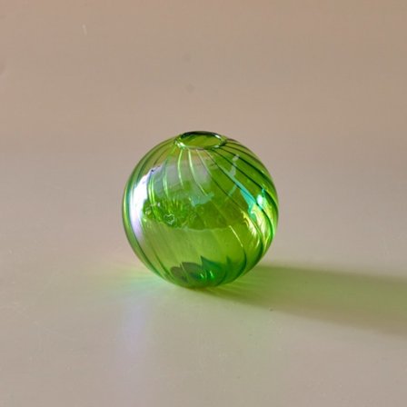 Indvendig glasvase Iriserende kuglevaser GREEN S S