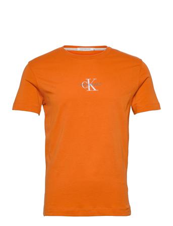 New Iconic Essential Tee T-shirts Short-sleeved Orange Calvin Klein Jeans