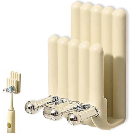 Tandborsthållare för badrum vägg, Håll tandborstar och koppar, Ren hygien