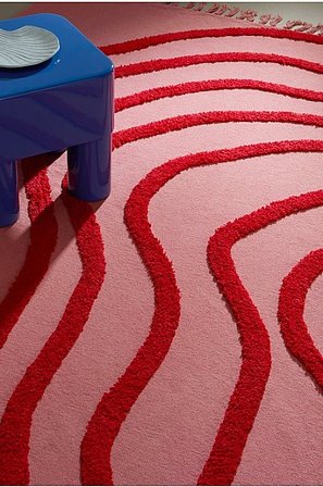 Jotex - Puuvillamatto Jäätelön Pinkki/kirkkaan Punainen Puuvillaa Jäätelön pinkki/kirkkaan punainen WAVE Osta Puuvillamatot & räsymatot Jotex