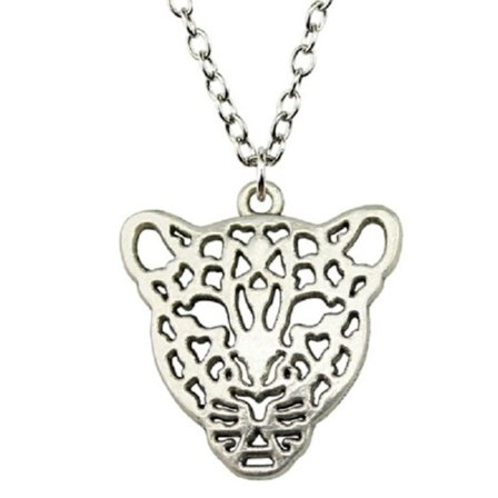 Necklace - Leopard - Silver - Chain