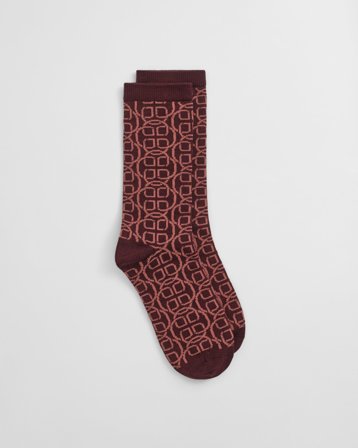 GANT Damen Monogram Socken (36-38) Violett