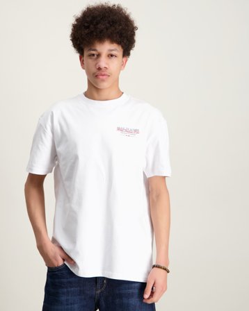 Malelions Malelions Junior Relaxed Valet T-Shirt Vit T-shirts Kille - Kids Brand Store