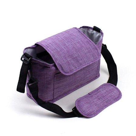 Barnvagnsorganisatör Väska för Mamma, Baby Trolley Väska Lila KLB