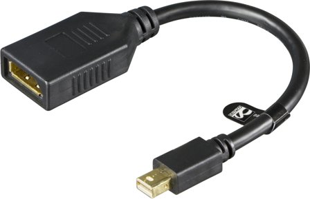 Deltaco MDP-DP1 - DisplayPort-adapter - 15 cm