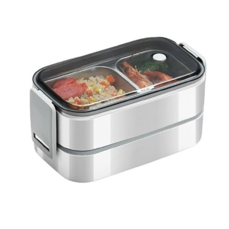 Rustfrit stål mad kasse til voksne børn skole kontor