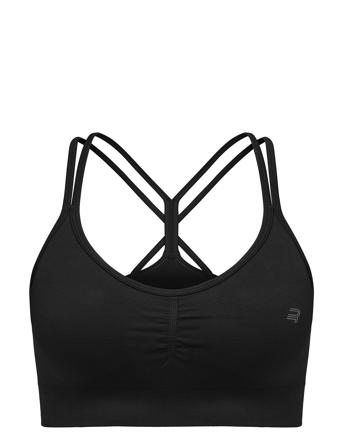 Seamless Strap Sportsbra Black Röhnisch