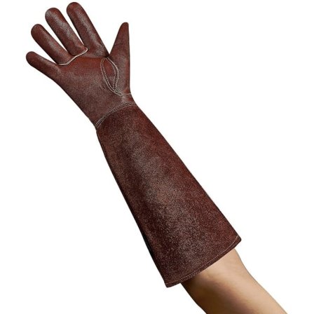 Læderhavehandsker til kvinder og mænd, lange, tornebestandige