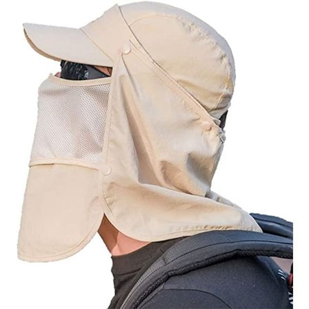 Hat Anti UV Sol Voksen Åndbar Sommer Mænd Cap Bred Skygge Hat Fi