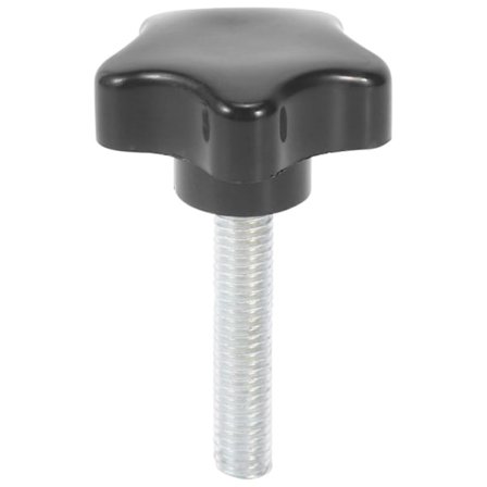 M8 x 40mm Skruer Stjernehode Vingeskrue Klemme knotthåndtak svart