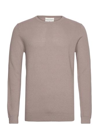 Bs Hebert Regular Fit Knitwear Tops Knitwear Round Necks Brown Bruun & Stengade