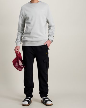 Lyle & Scott Cargo Sweatpant Zwart Broeken Jongens - Kids Brand Store