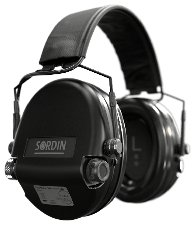 Sordin Supreme MIL Aux Slim Headband kuulosuojaimet, Black