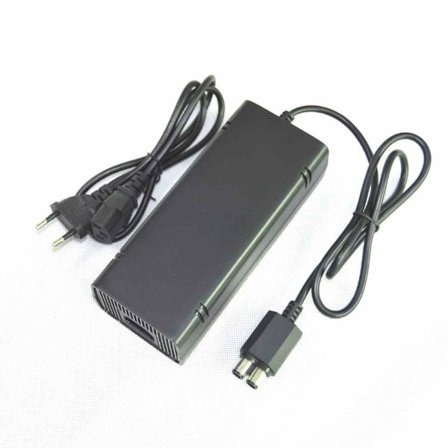 HÖGKVALITATIV ersättningsströmförsörjning för Xbox 360S/ Slim (Passar endast 360 S), AC-adapterströmförsörjningskabel för Xbox 360 Slim med