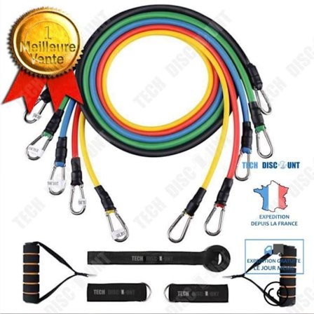 Elastiska motståndsband - TD - 12-pack - 1,2M - 6M - Blandad - Intensiv