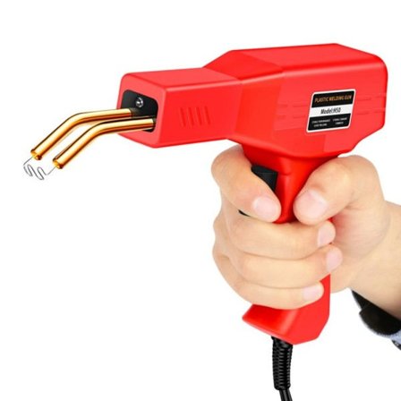 Rød Plast Svejser Varmt Søm pistol Med Søm Bil Kofanger Reparationssæt Knækker Værktøj Garage Sømpistol