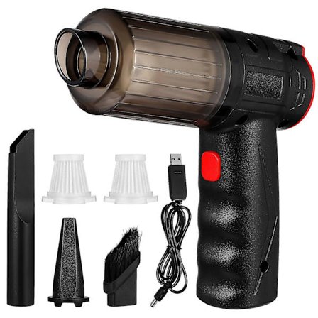 1 Sett Bærbar Bil Støvsuger Trådløs Håndholdt Støvsuger Luftstøvkost