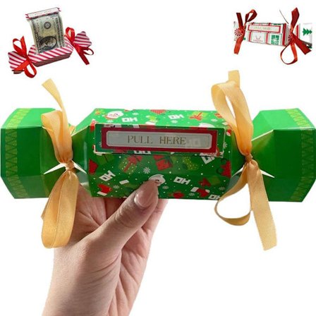 |NN| 2 stk. Juleoverraskelses-pengeposer Juleoverraskelses-pengeposer (Penge på billedet er ikke inkluderet) grøn