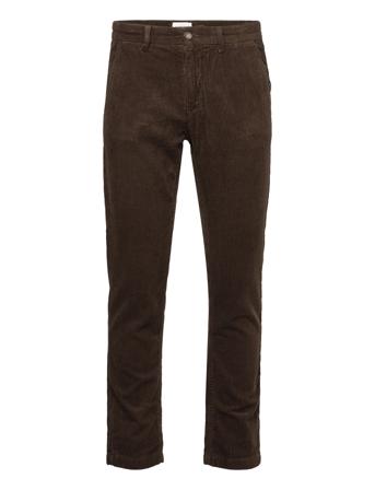 Corduroy Cropped Pants Chinos Byxor Brun Lindbergh