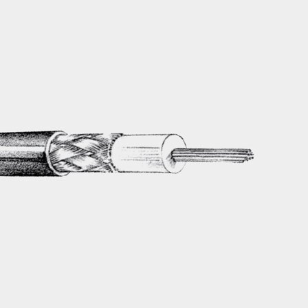 Kabel VHF 1852-Marine RG58C/U Low Loss-impedancja, 6 mm², 100 metrów, biały - Jachtowa