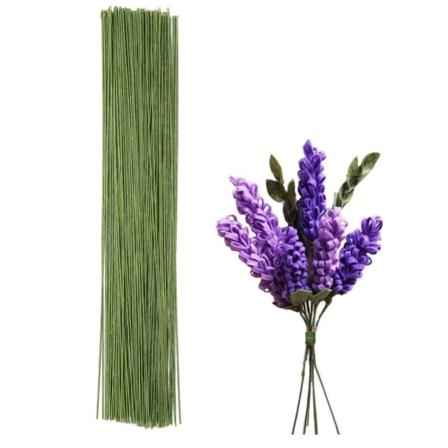 100 st Blomstamtråd Grön Stamtråd Blomstjälkarna