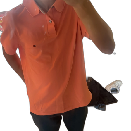 Orange pikétröja Tommy Hilfiger S