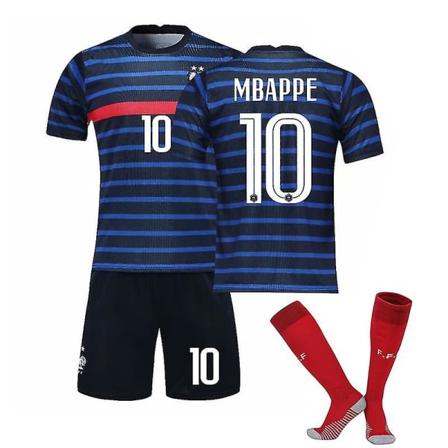 Mbappé #10 Trøje Frankrigs Fodboldlandshold 21/22 Sæson 16 zdq