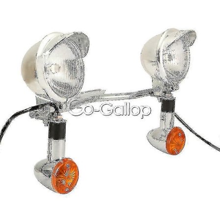 Kromi moottoripyörän ajovalo ohituspalkki suuntavilkut spottivalo Honda Vtx 1300 C R S Retro/Yamaha V-star Xvs 650 1100 Custom