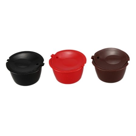 3-pack Dolce Gusto Återfyllningsbara Kaffe Kapslar Återanvändbara Kaffe Pod Filter Kompatibel Nescafe