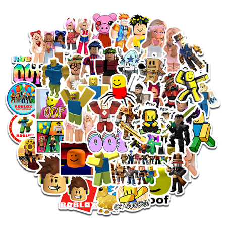 Nya Roblox Tillbehör Bagage Telefon Surfplatta Bil Hjälm Graffiti DIY Graffiti Stickers