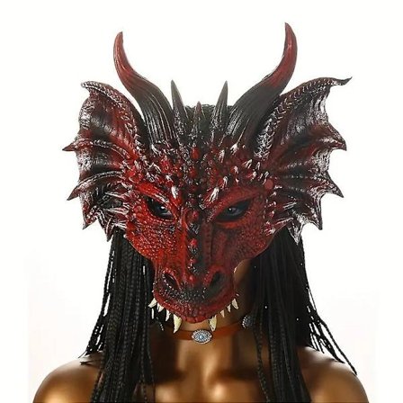 Halloween Mask Party Maskerad Cosplay Drake Mask Halloween Påsk Prestanda Rekvisita Mask Pu Material Mask
