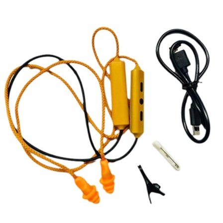 Öronproppar Bluetooth Hörlurar för Arbete, Ljudreducering, Hörselskydd, Byggarbetsplatser, Bullriga Platser Orange