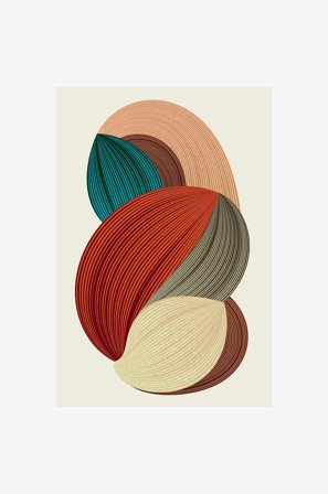 Malerifabrikken - Poster Fibers 2 - Flerfarvet - Posters - Fra Homeroom