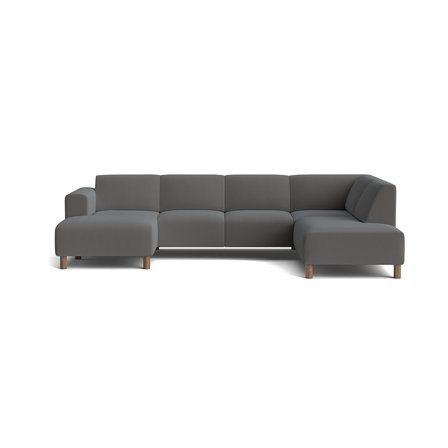 Toledo U-sofa, venstrevendt - Lisboa Antracit - 302x205x78 - Sofa, u-sofa