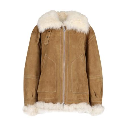 Ermanno Scervino, Leather Jackets Beżowy, Kobieta, Rozmiar: M