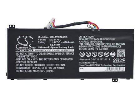 Batteri til bærbar PC for Acer Aspire VN7, Aspire VN7-571, Aspire VN7-571G og andre.