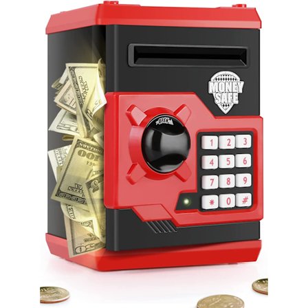 Sparebøsse Elektronisk Mini ATM for Barn Baby Toy, Safe Coin Bank