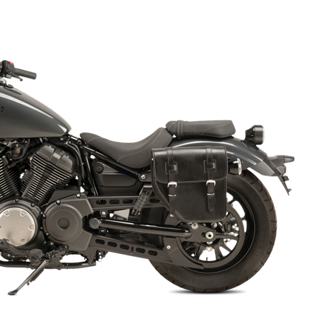 Alforja Izquierda CustomAcces Ibiza (con placa metálica) Negra