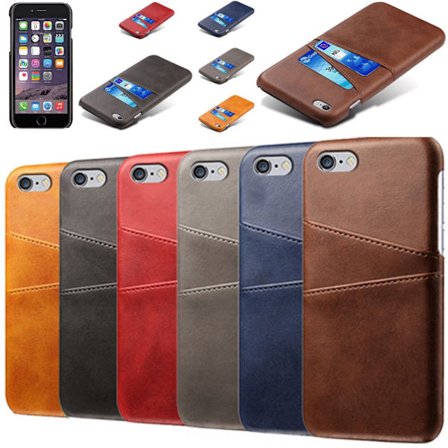 Iphone 6/6s beskyttende etui cover kreditkort visa amex mastercard -