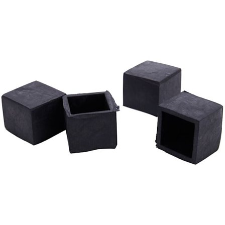 4 stk. firkantede gulvbeskyttere, bord, bordben, bordben, bordben