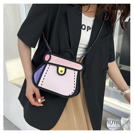 Kawaii Comic Håndtasker Piger Sommer Japansk Mode 2D Crossbody Tasker