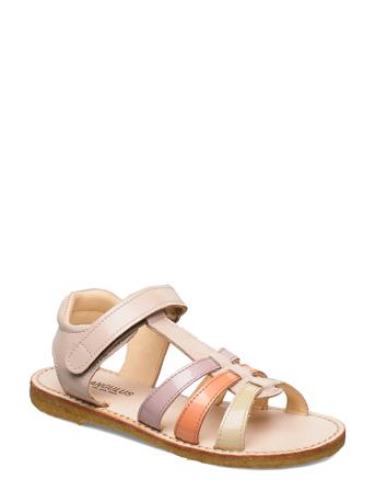 Sandals - Flat - Open Toe - Op Shoes Summer Shoes Sandals Beige ANGULUS