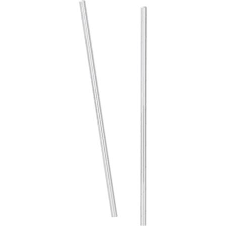 Unika engångssugrör i papper med folie (10-pack) One Size Silver One Size