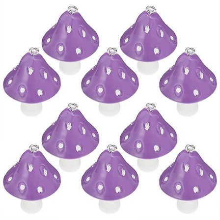 10 stk Kreative Harpiks Sopp Henger Sopp Sjarmerende Sopp Henger