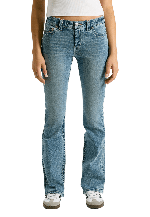 True Religion I Love Becca Mr Boot Cut Jeans Dam Blå 27
