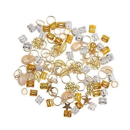 3x 84 stk. Assorterede stilarter Skal Hår Flet Ringen Løkker Bulk Tilbehør Hår