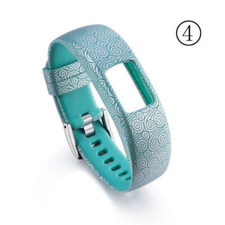 2018 silikonersättningsarmband för Garmin Vivofit 4 Activity Fitness Tracker (liten storlek)